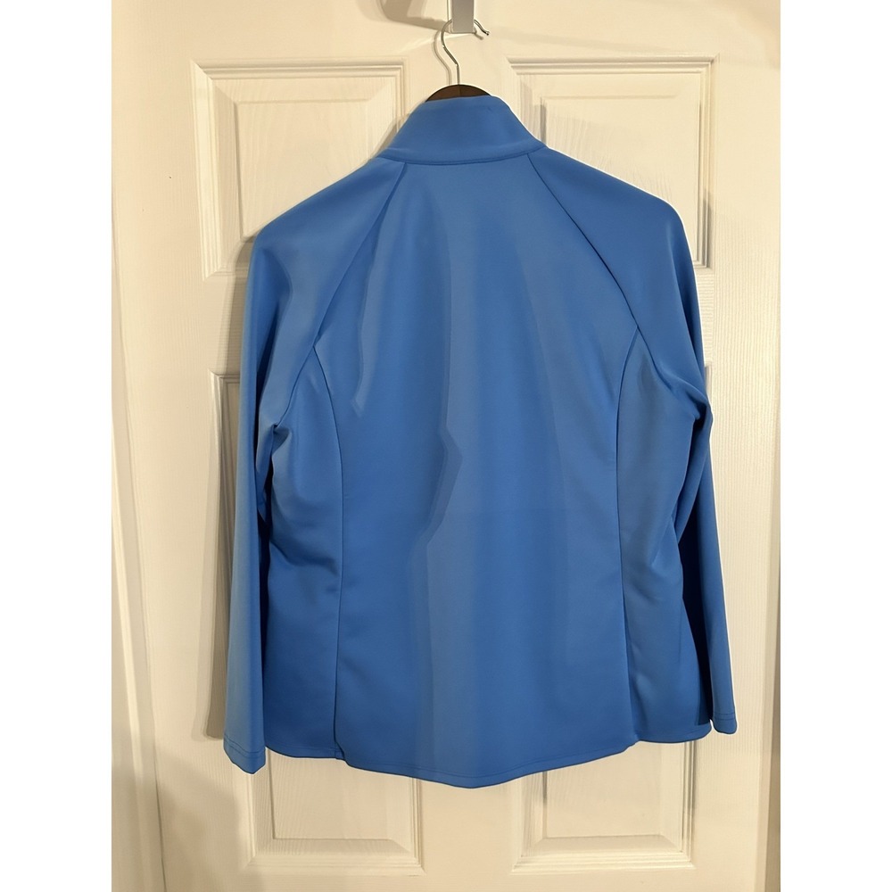 J McLaughlin Women's Blue Quilted Puffer Jacket Full Zip Activewear Size‎ L - Picture 2 of 3